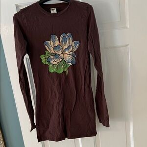 Ed Hardy by Christian Audigier original long  Sleeve Shirt with painted design